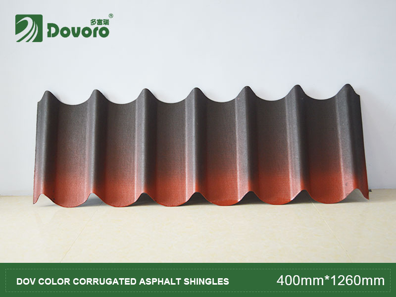 DOV color corrugated  asphalt shingles