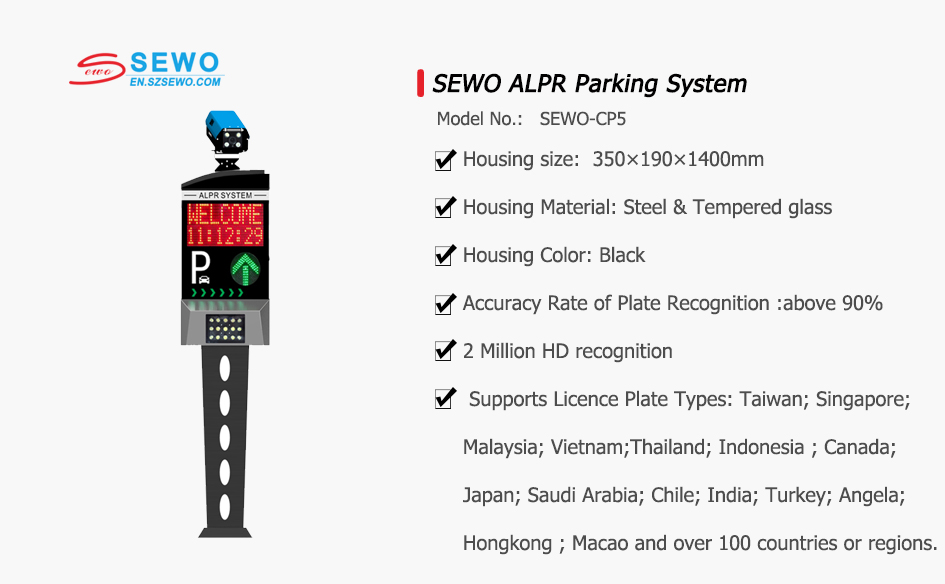 SEWO CP5 ALPR Parking System