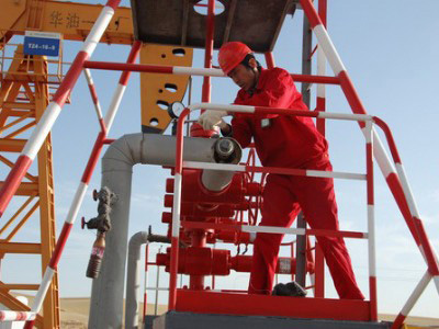 新疆库尔勒油田采用我公司自控温油井伴热电缆