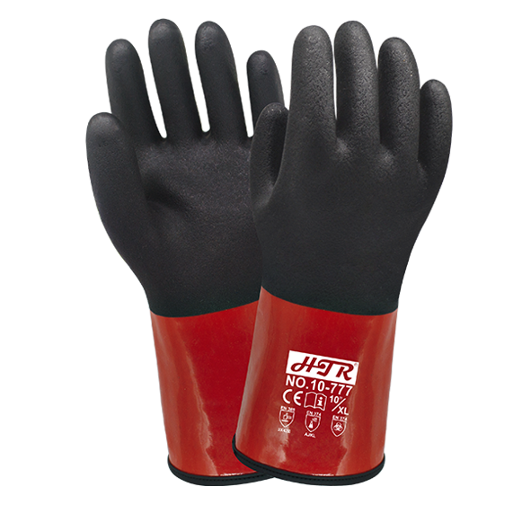Anti-cut and oil resistant PVC glove