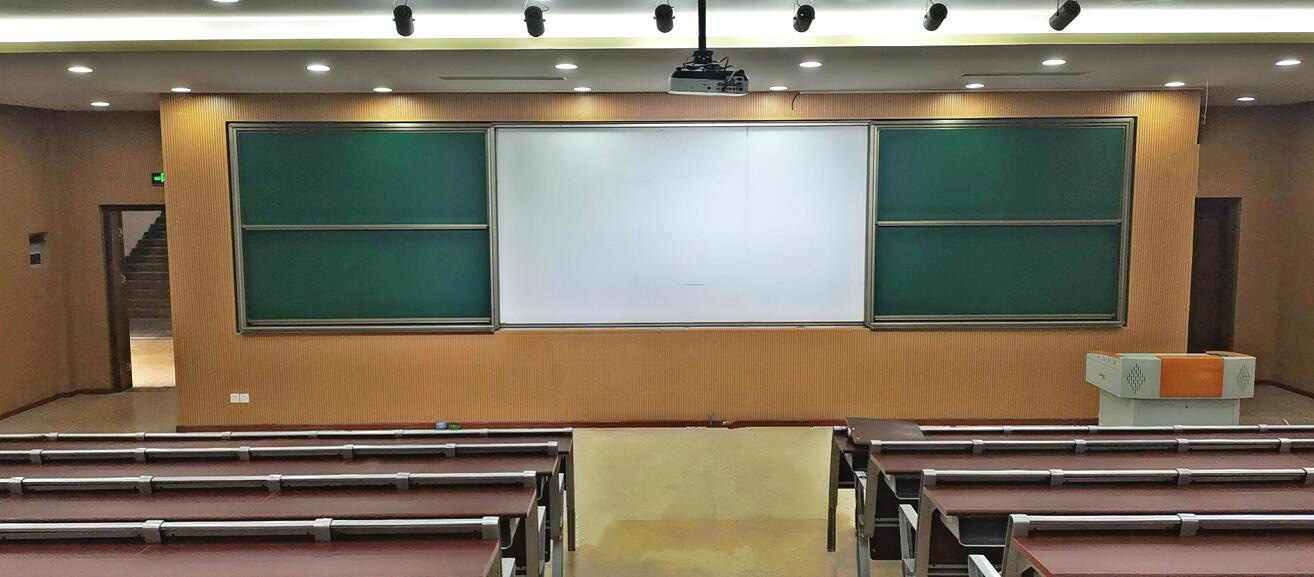 肇庆工商职业技术学院推拉升降书写板投入使用