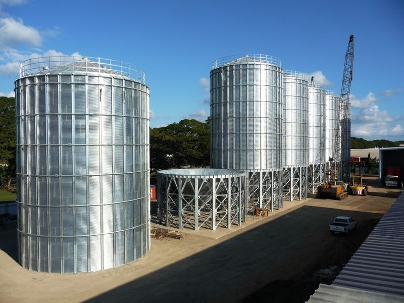 2012年澳大利亚斐济钢板仓安装