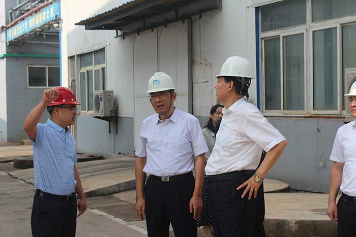 Welcome Shao Shiguan, Deputy Mayor of Zaozhuang City, and Mayor Ma Hongwei to our factory for investigation and guidance