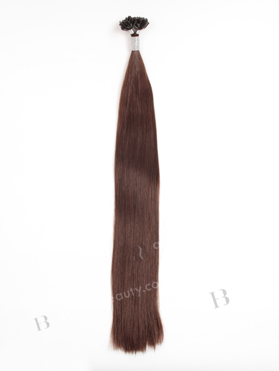 U tip keratin European virgin hair 24'' straight #3 color WR-PH-010