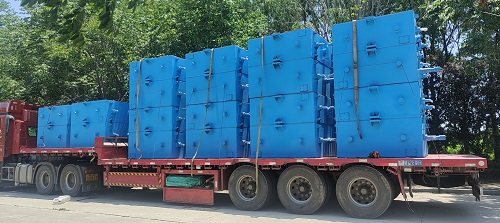 Anhui Lanxiang V method molding line sand box last car delivery