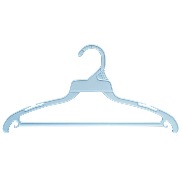 wholesales heavy duty cheap plastic blue hangers special for hotel 25118