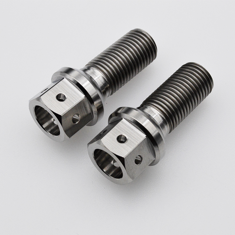 Gr.5 titanium lug bolt with lighting holes in head for Audi VW series auto