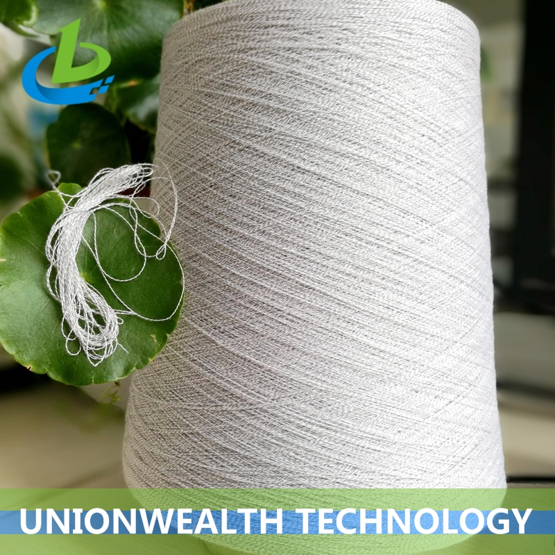 Cotton/Silver Fiber Twisted Yarn For Antibacterial and Conductive