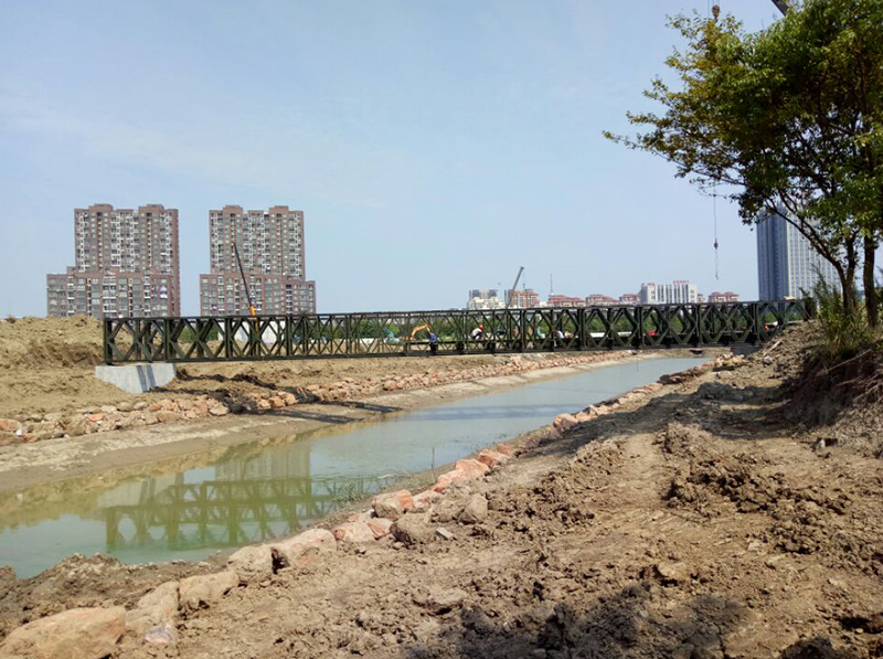 Liang beam home Haining Hong Ti Tianyuan 36 m single span, load 80 tons 200 steel bridge