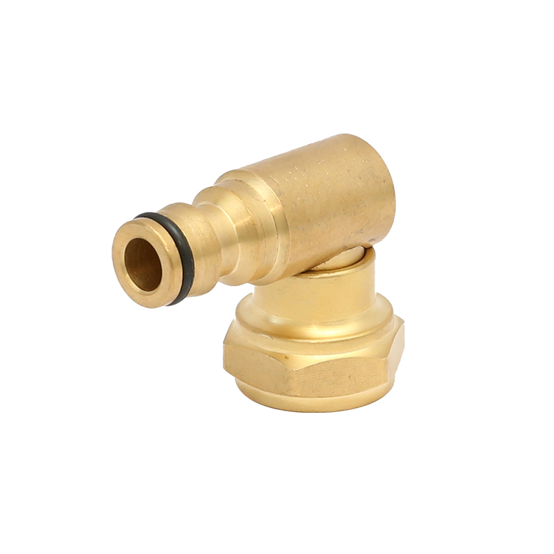 360degree swivel hose connector with brass female octagon collar