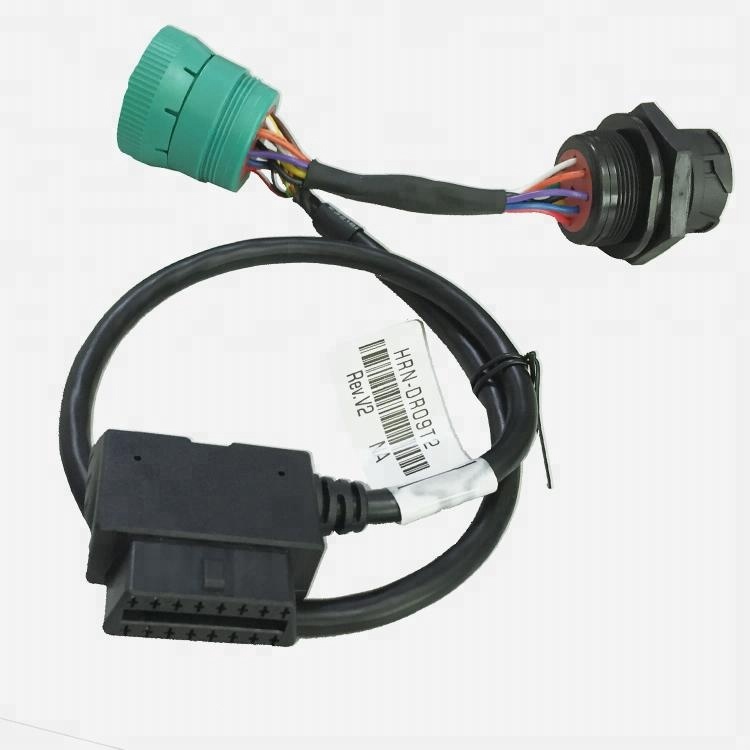 SAE J1939 带 OBD2 电缆组件的车载诊断插头到母连接器电缆 