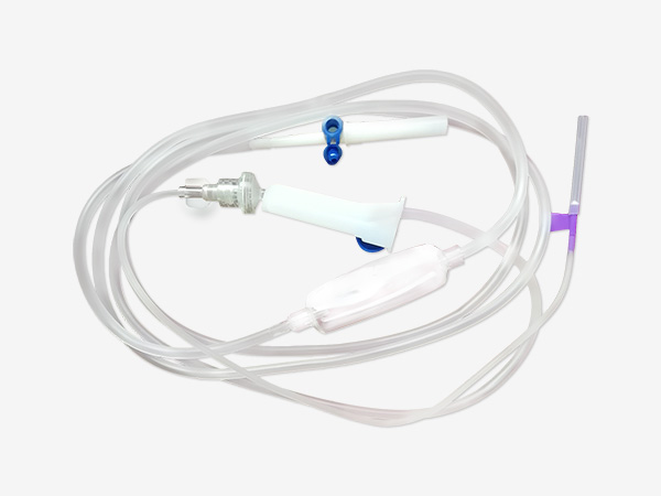 Side row disposable infusion sets