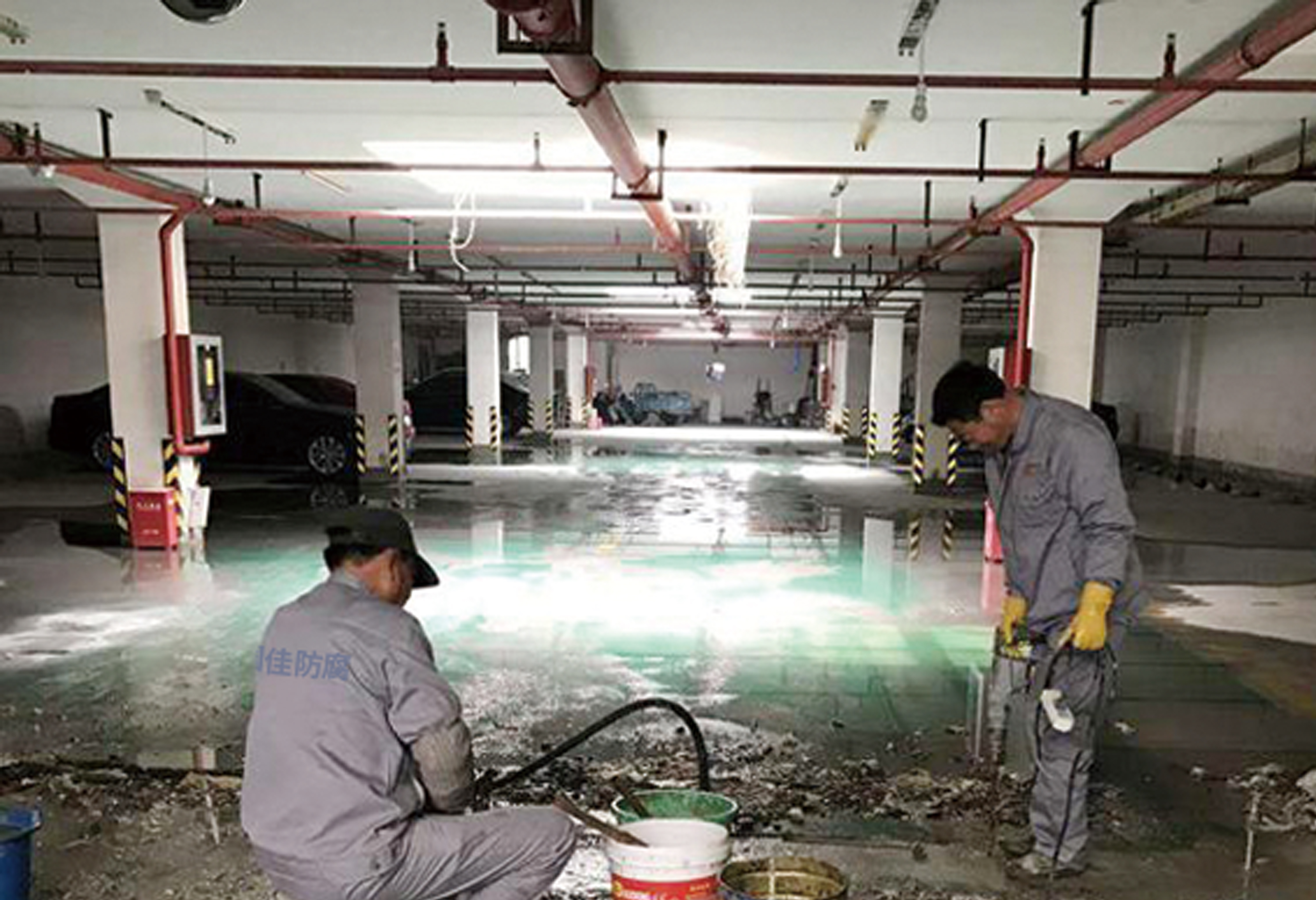 甘肃第七建设集团股份有限公司房地产项目地下室堵漏防水工程