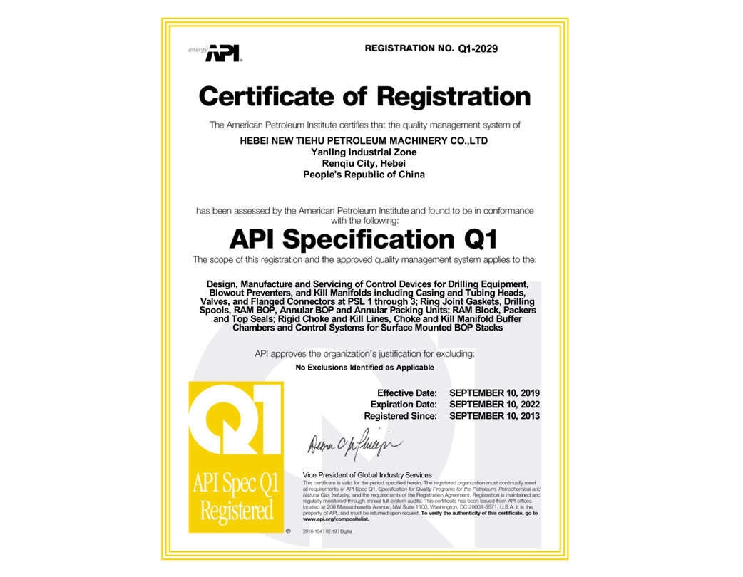 API Certificate 