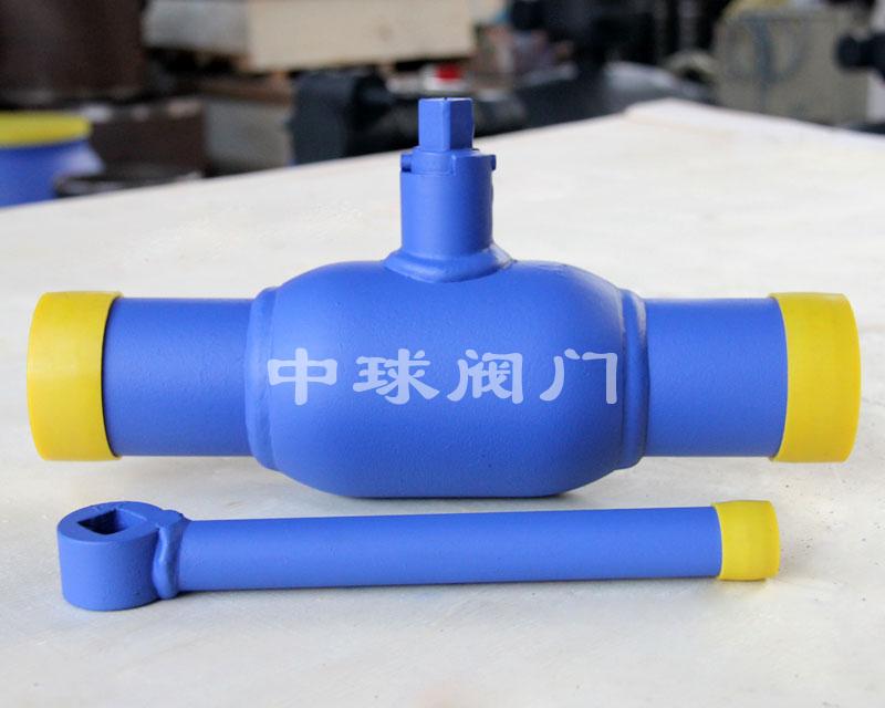 Handle type fully welded ball valve Q61F DN50