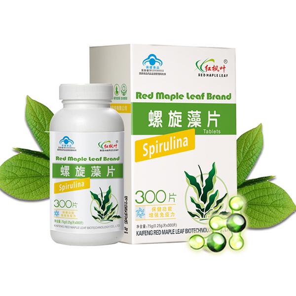 Spirulina Health Food 300 Tablets Red Maple Leaf Spirulina Tablets