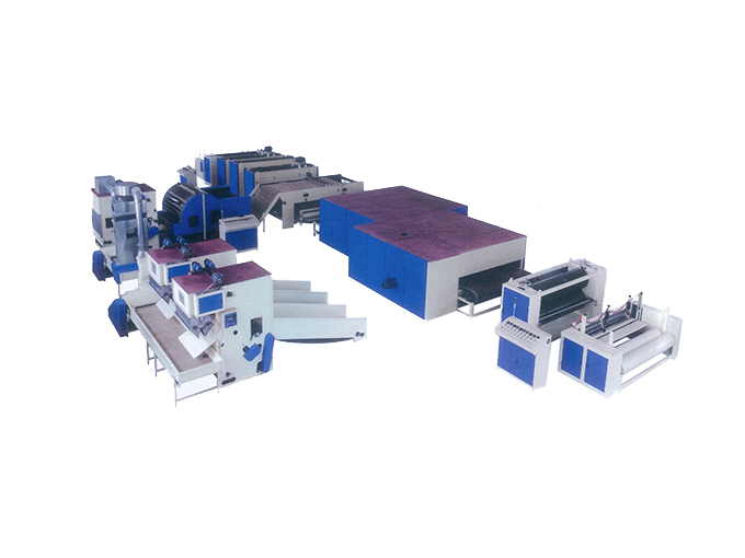 QX Glue-free wadding production line (gas or diesel heating)