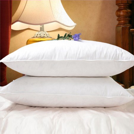 white goose feather pillow