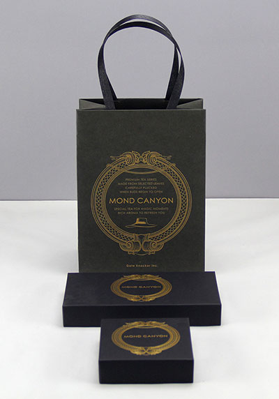 Creative black card kraft paper gift box  custom packaging carton 