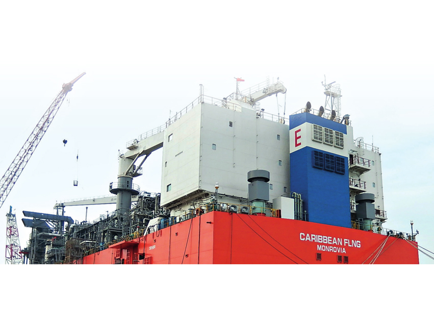 江苏海洋 EXMAR 项目 FLNG（浮式液化天然气装置） 临时气化模块工程（2016 年）