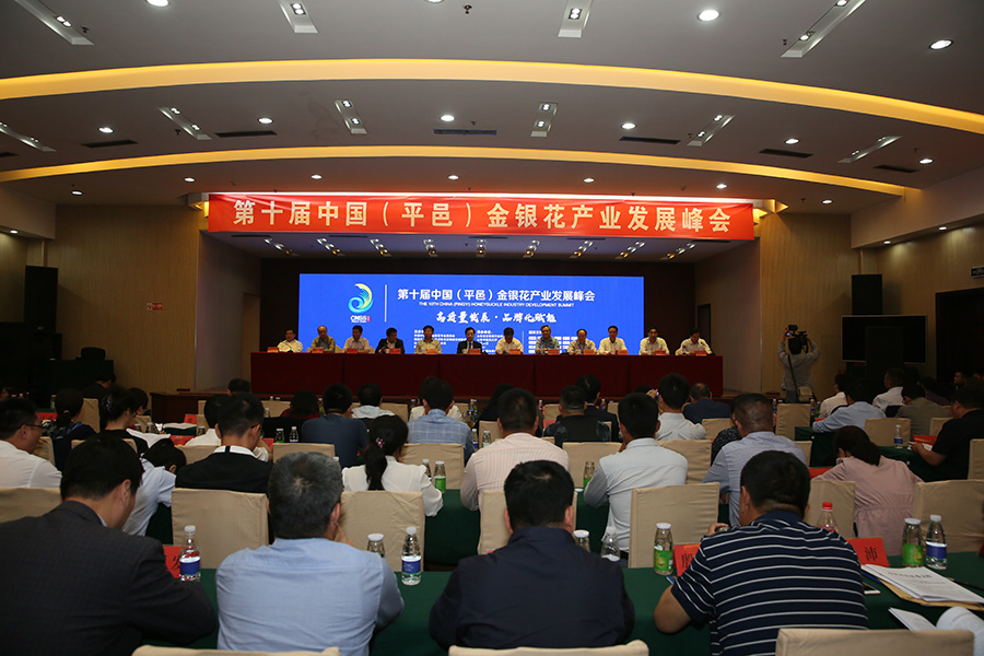 第十届中国（平邑）金银花产业发展峰会开幕