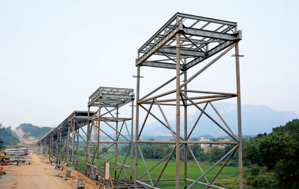 华润集团(罗定)水泥生产线皮带廊钢结构工程