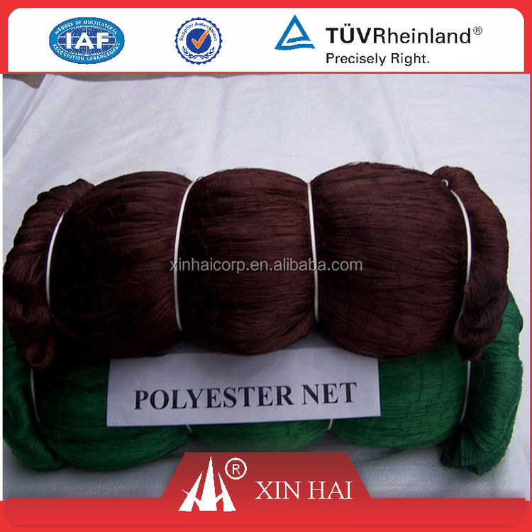 Polyester multfilament raschel knotless Fishing Net, sports net