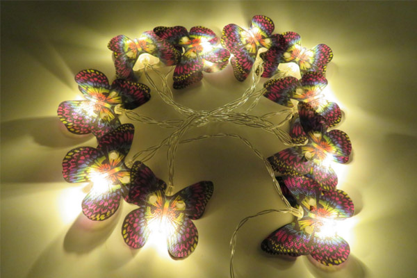 Butterfly warm white string light