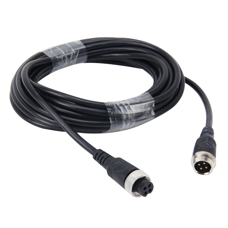 10M M12 4P aviation connector video audio extent cable for CCTV camera DVR 1 