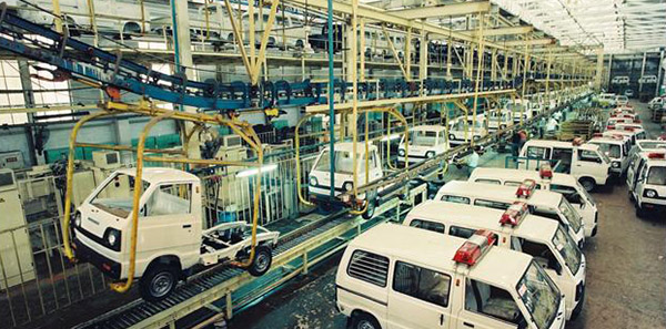 长安公司十万辆微型汽车总装线