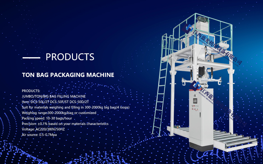 Quantatitive 300-2000kg jumbo bag inorganic salt feed river sand packaging machine