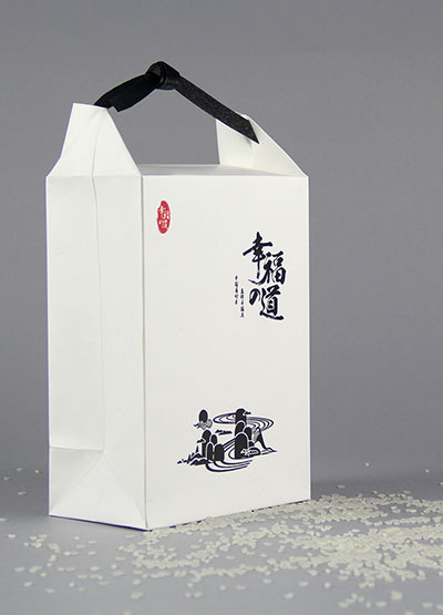 Creative  Carton Customized paper bag rice bag food