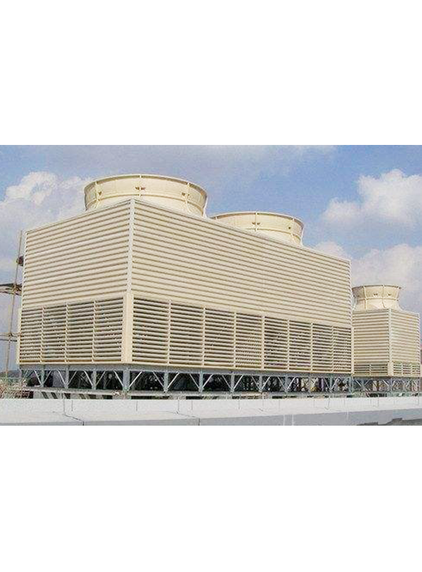 Mechanical ventilation cooling tower of steel structure