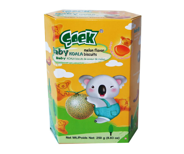 Baby Koala Cream Filled Biscuits Melon Filling 250gX12boxes 55X33X23cm