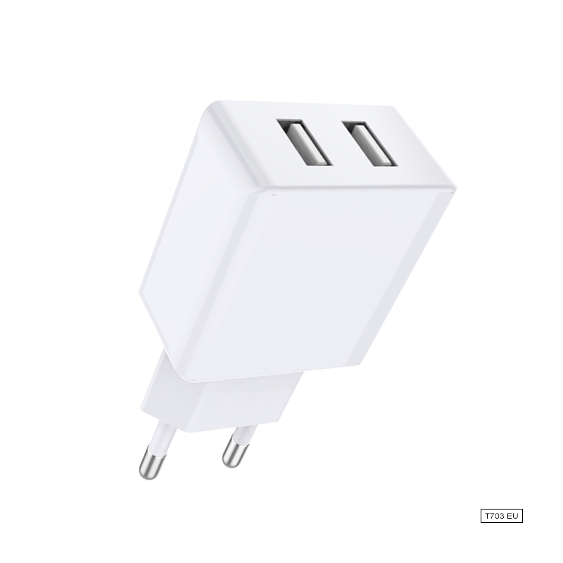 Dual USB Charger+ charging cable