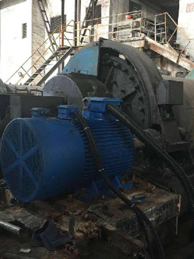 Permanent Magnet Motor for a mining ball mill
