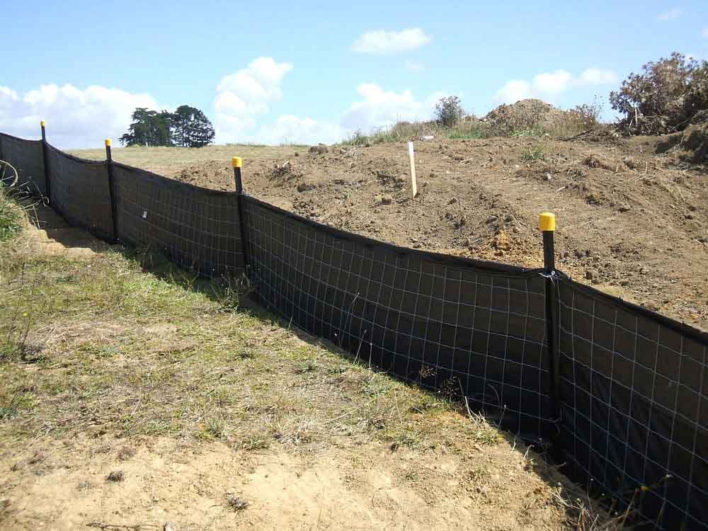 Wire Backed Silt Fence