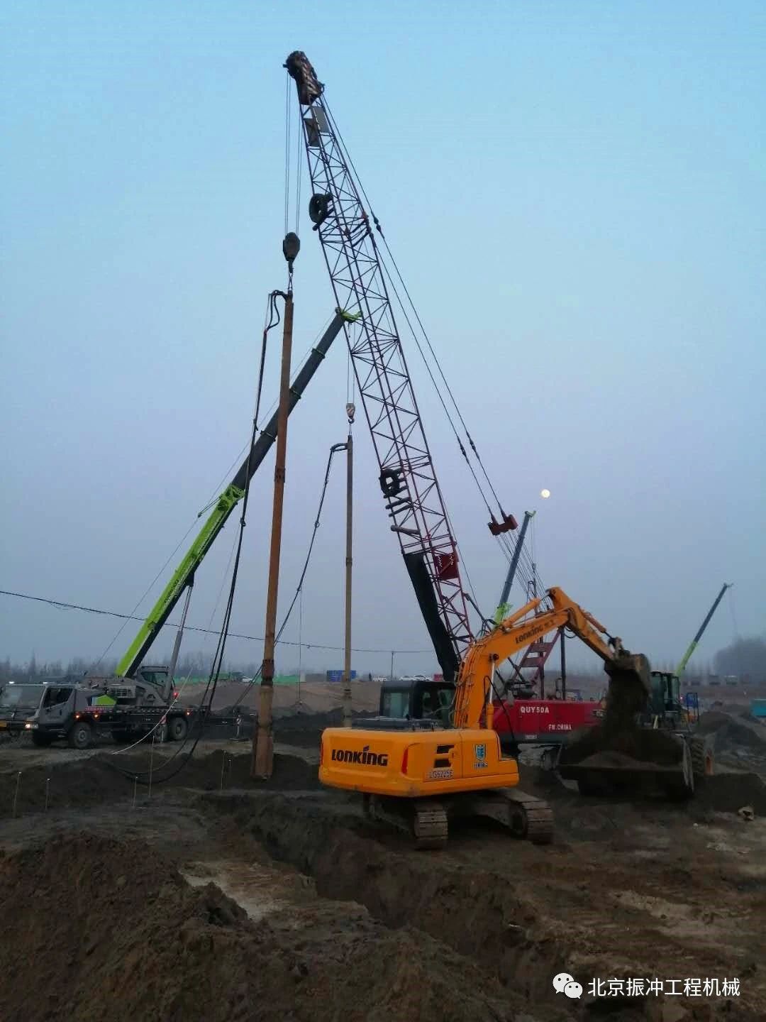 BVEM | CaoDian Rubber Dam project vibro-replacement stone column construction on north canal XiangHe period