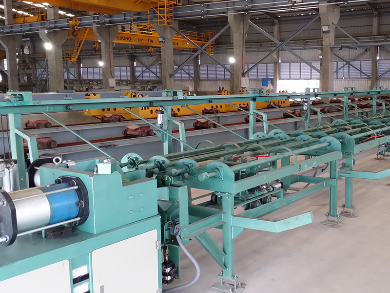 PC steel bar automatic turning frame