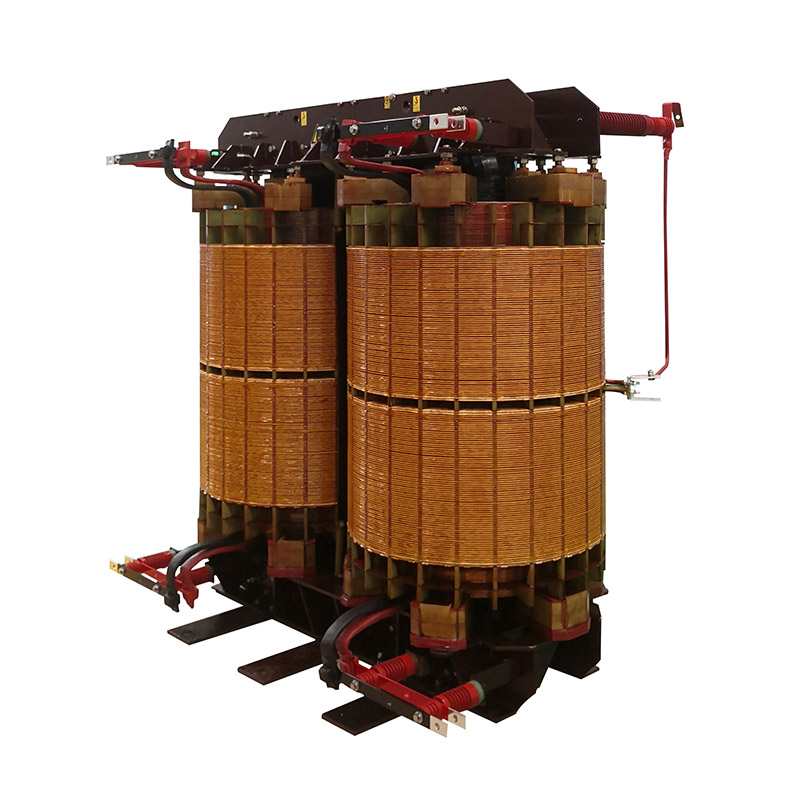 Co-phase power supply matching dry-type transformer with coiled iron core