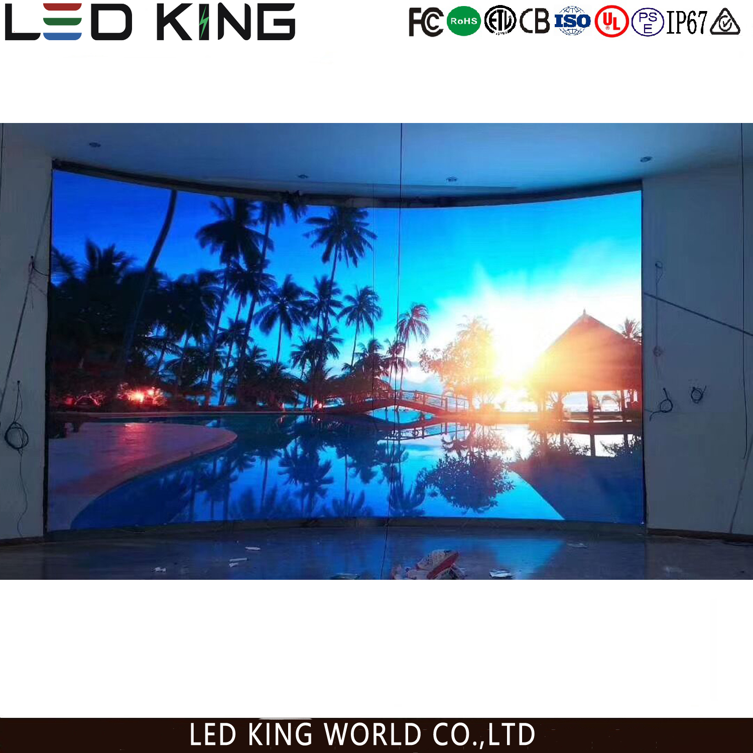 HK-I Series  P5 Full Color Indoor LED Module Soft Flexible LED Advertising Display