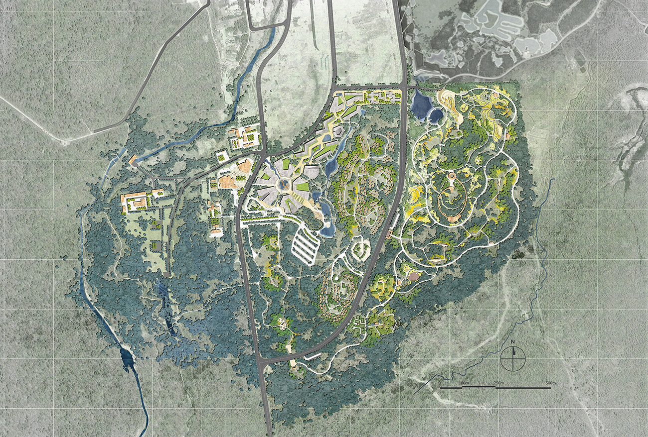 吉林省长白山东北亚植物园核心园景观概念方案规划设计