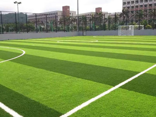 Football field artificial turf