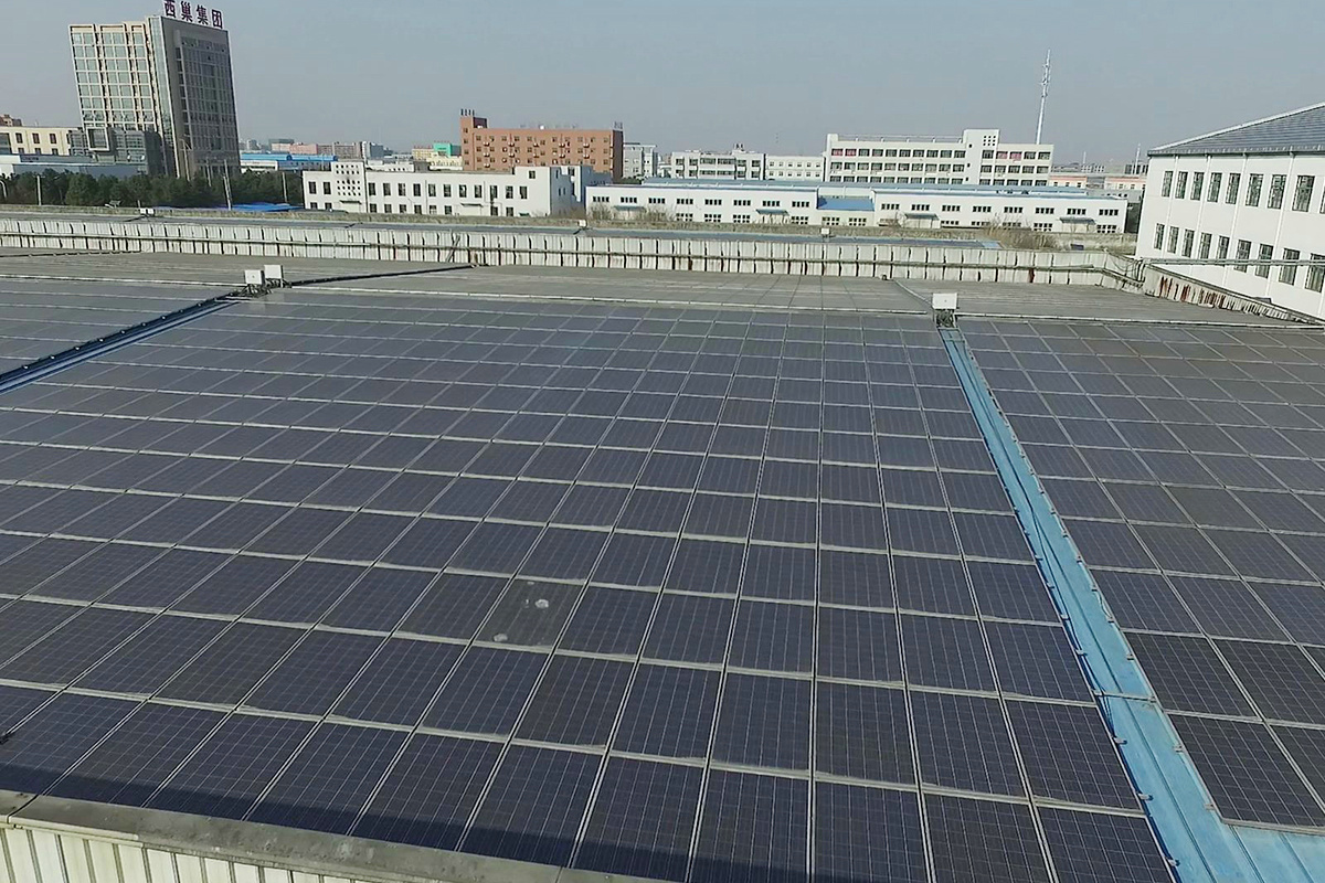 Proyecto solar en la azotea de la industria de 1.5MW