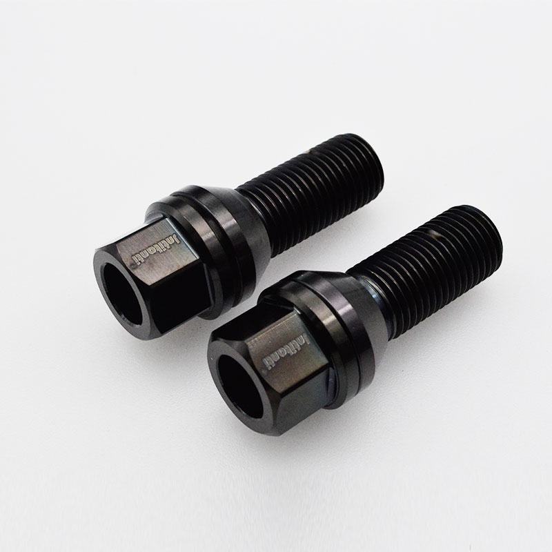 Gr.5 titanium lug bolt with turning cone seat for BMW series auto