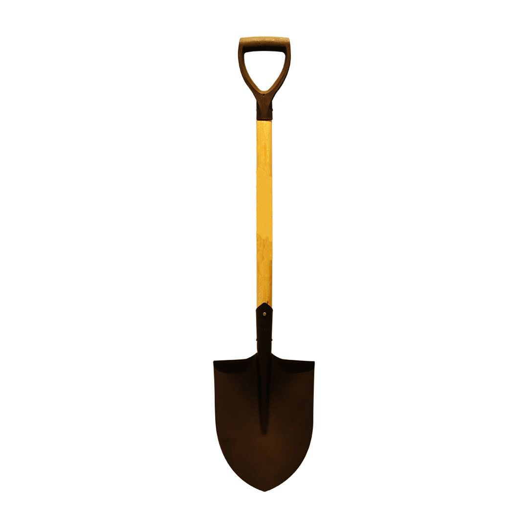 D-grip wooden handle round shovel  PHWD01 