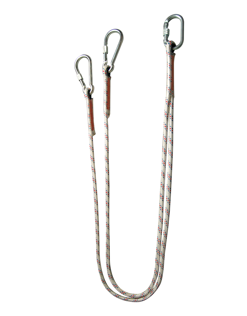 Double hook connecting rope