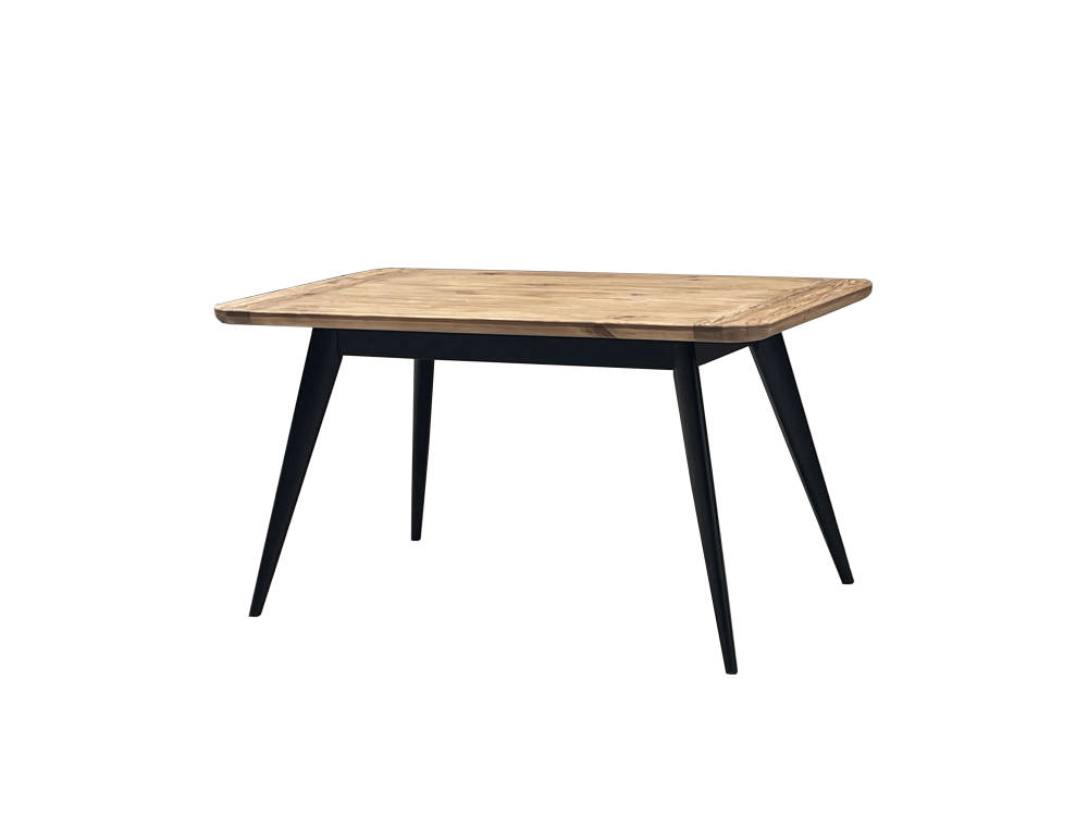 AH950 Solid wood dining table with black legs-AH950