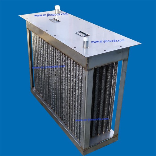 Anti-corrosion box type stainless steel fin heat exchanger