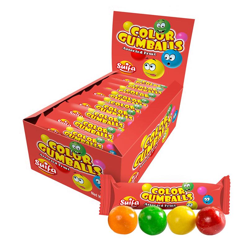 Assorted Fruit Colorful Bubble Gumballs